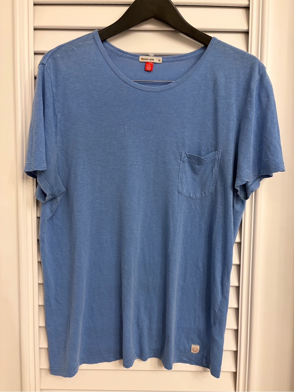 🌴🌊Marine Layer Sky Blue Short Sleeve Cotton Pocket Tee🌊🌴